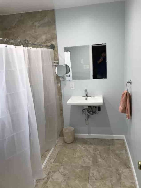 bathroom renovation job in suffolk county
